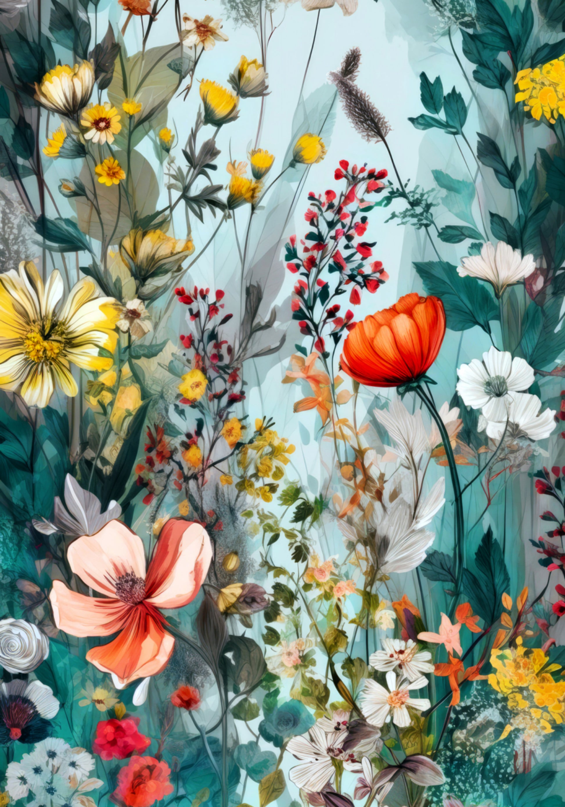 Vibrant Garden Blooms