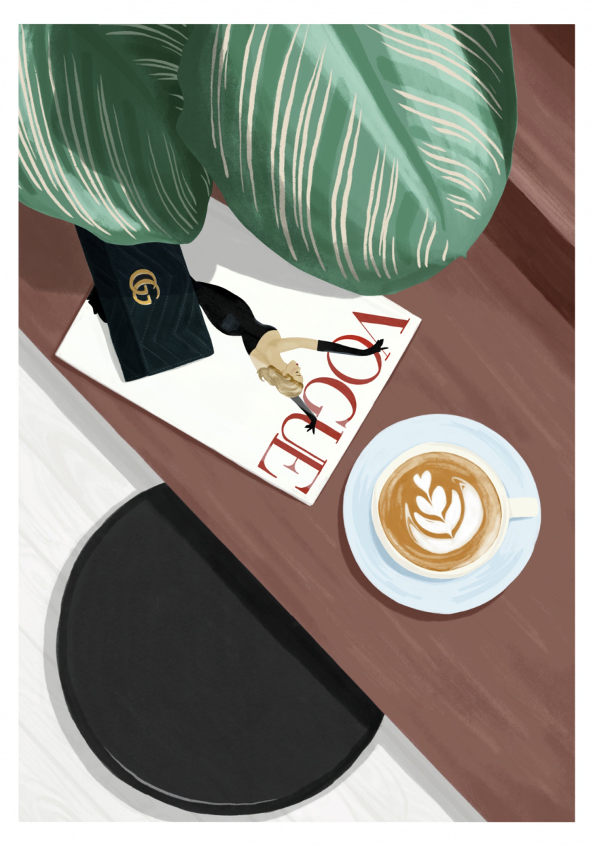 Elegant Coffee Flatlay
