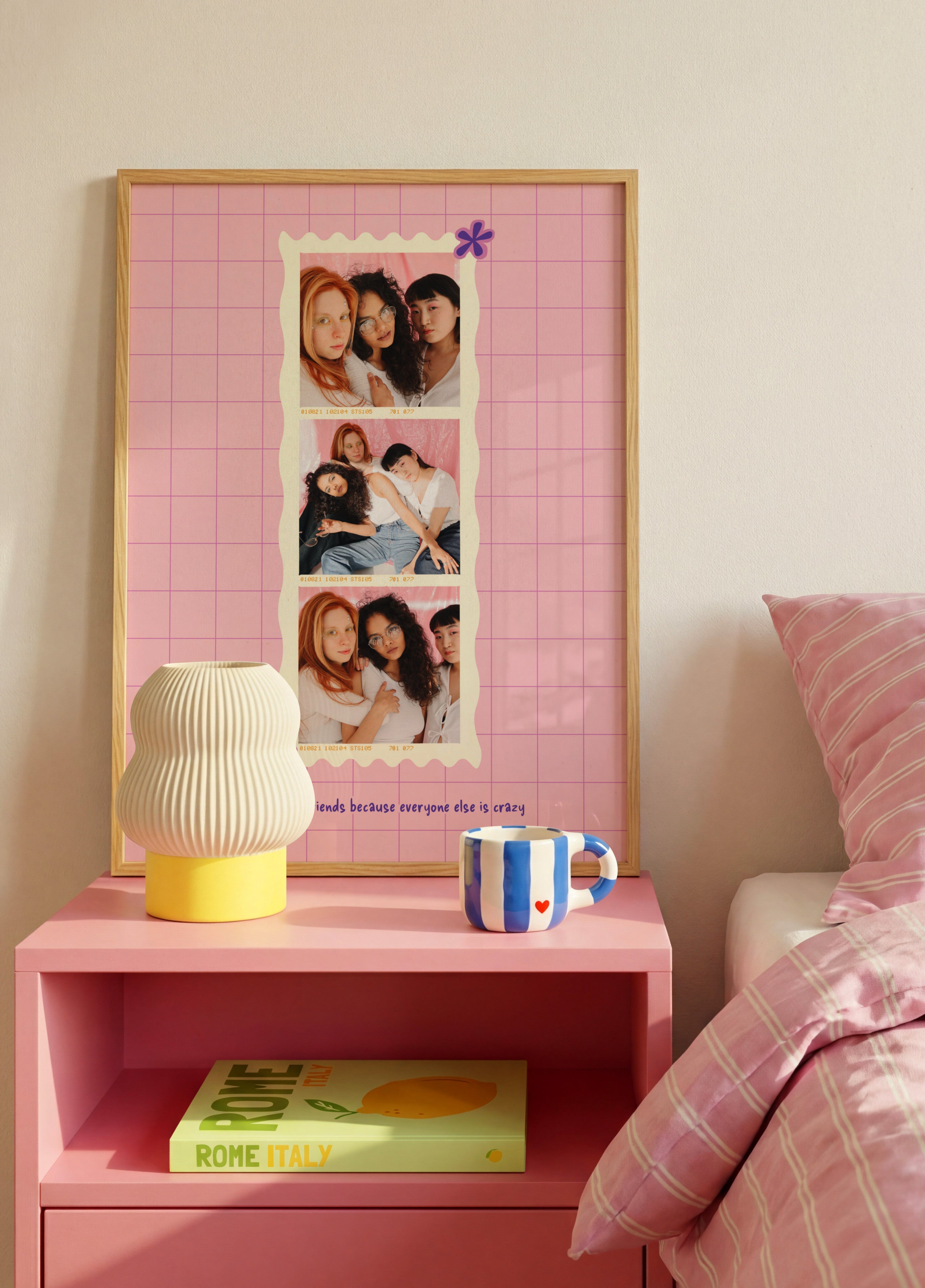 Pink Polaroid Strip Personal