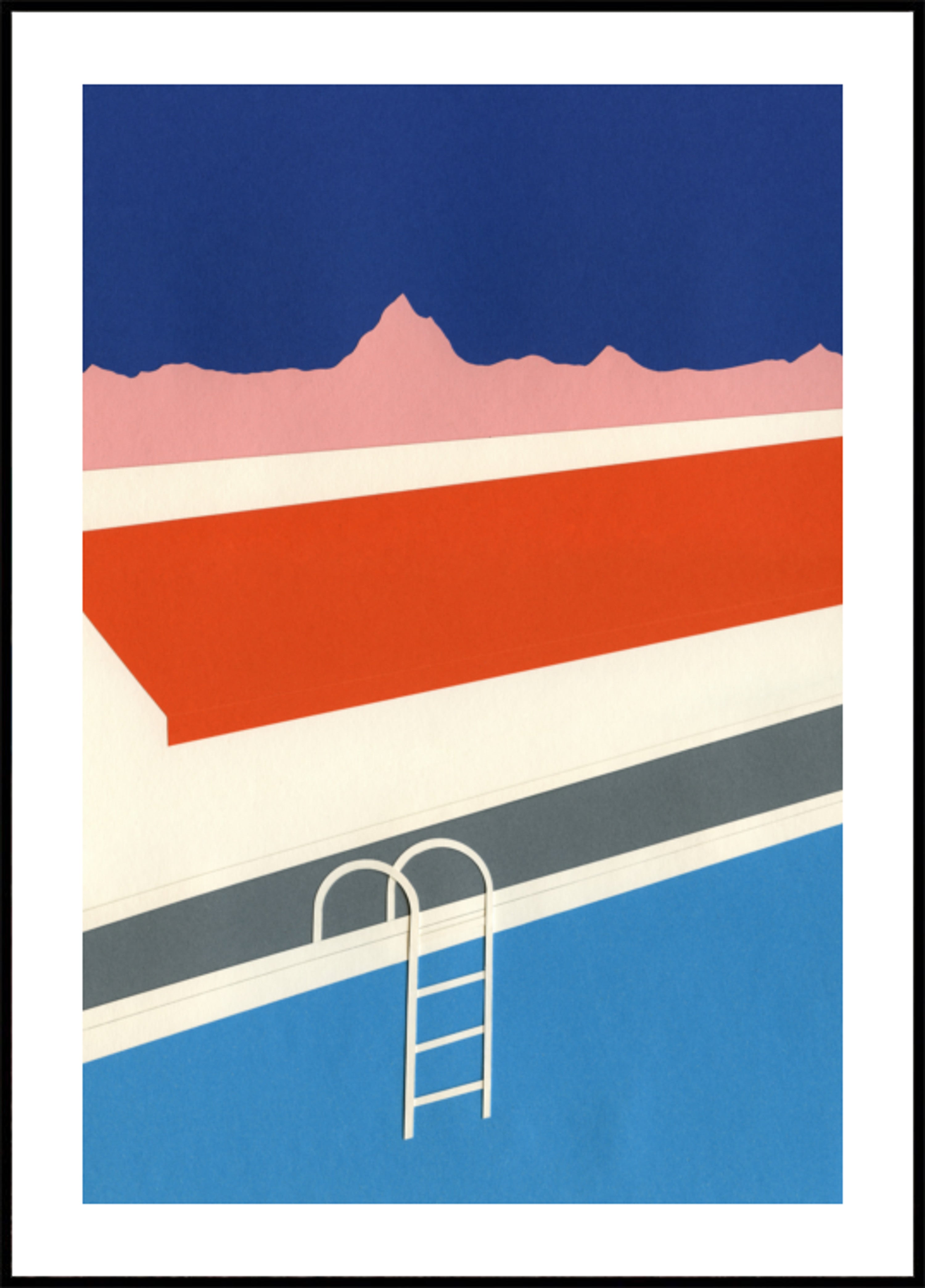 Colorful Poolside Abstract