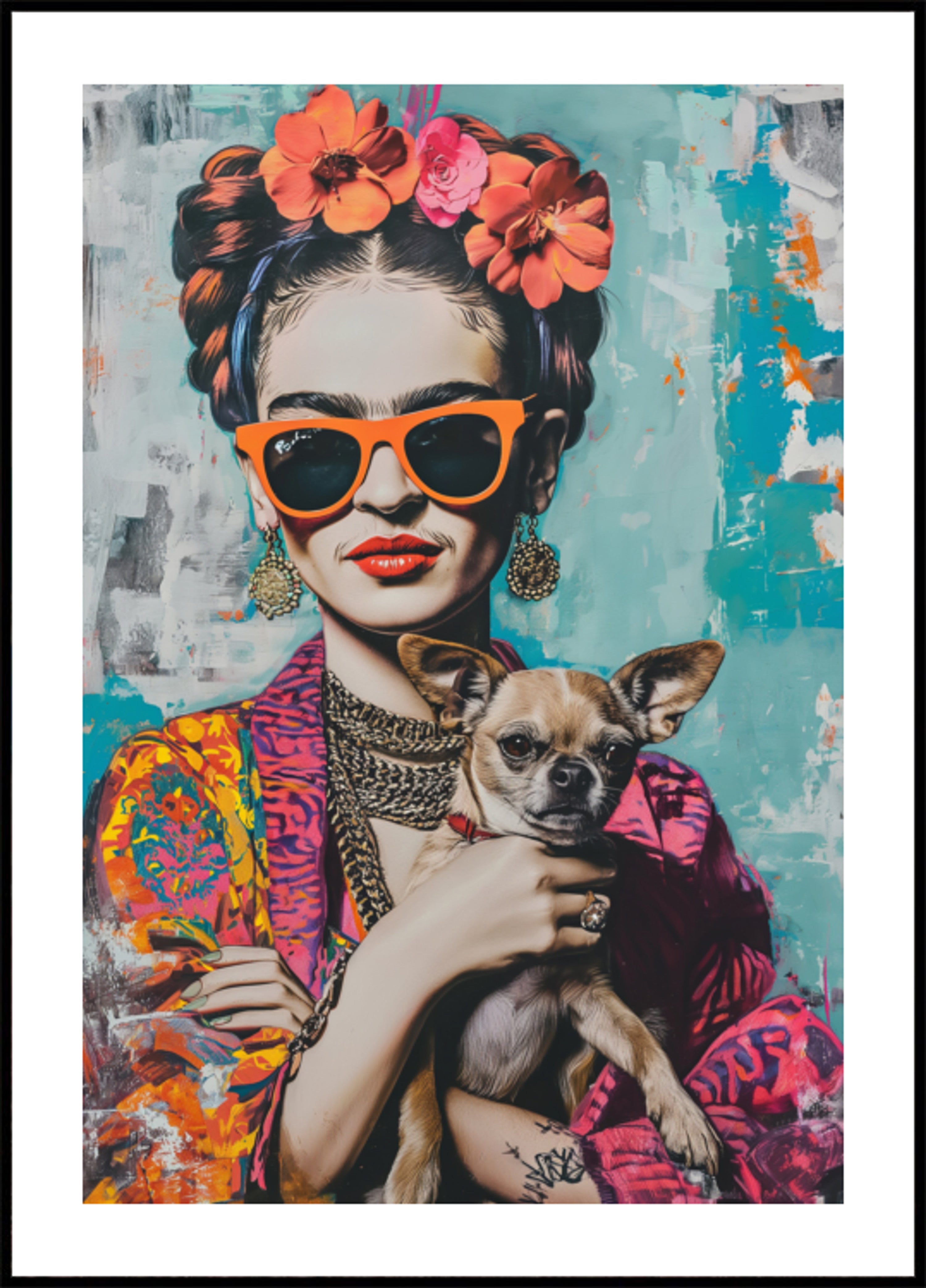 Colorful Portrait Chihuahua