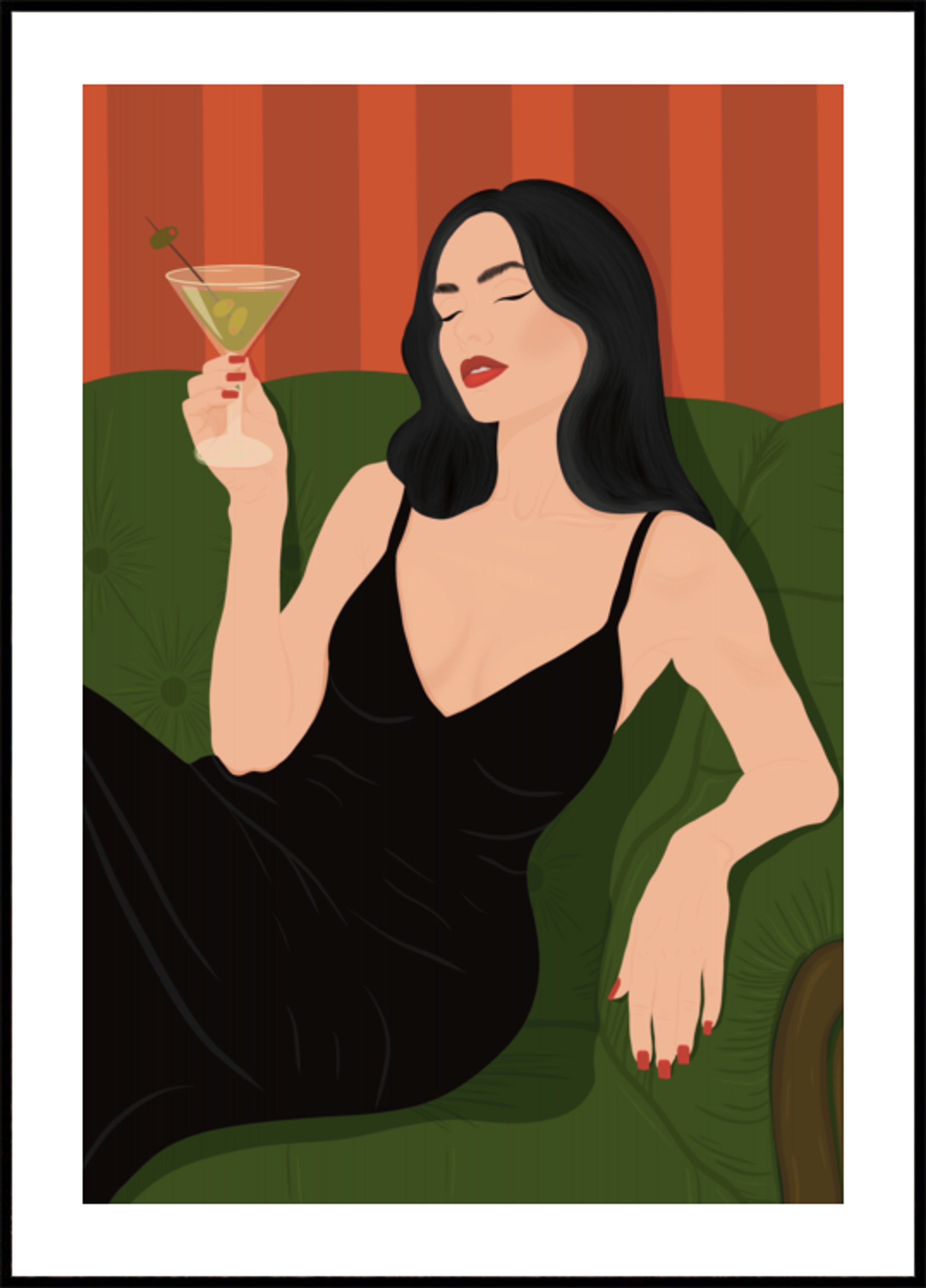 Elegant Martini Lady