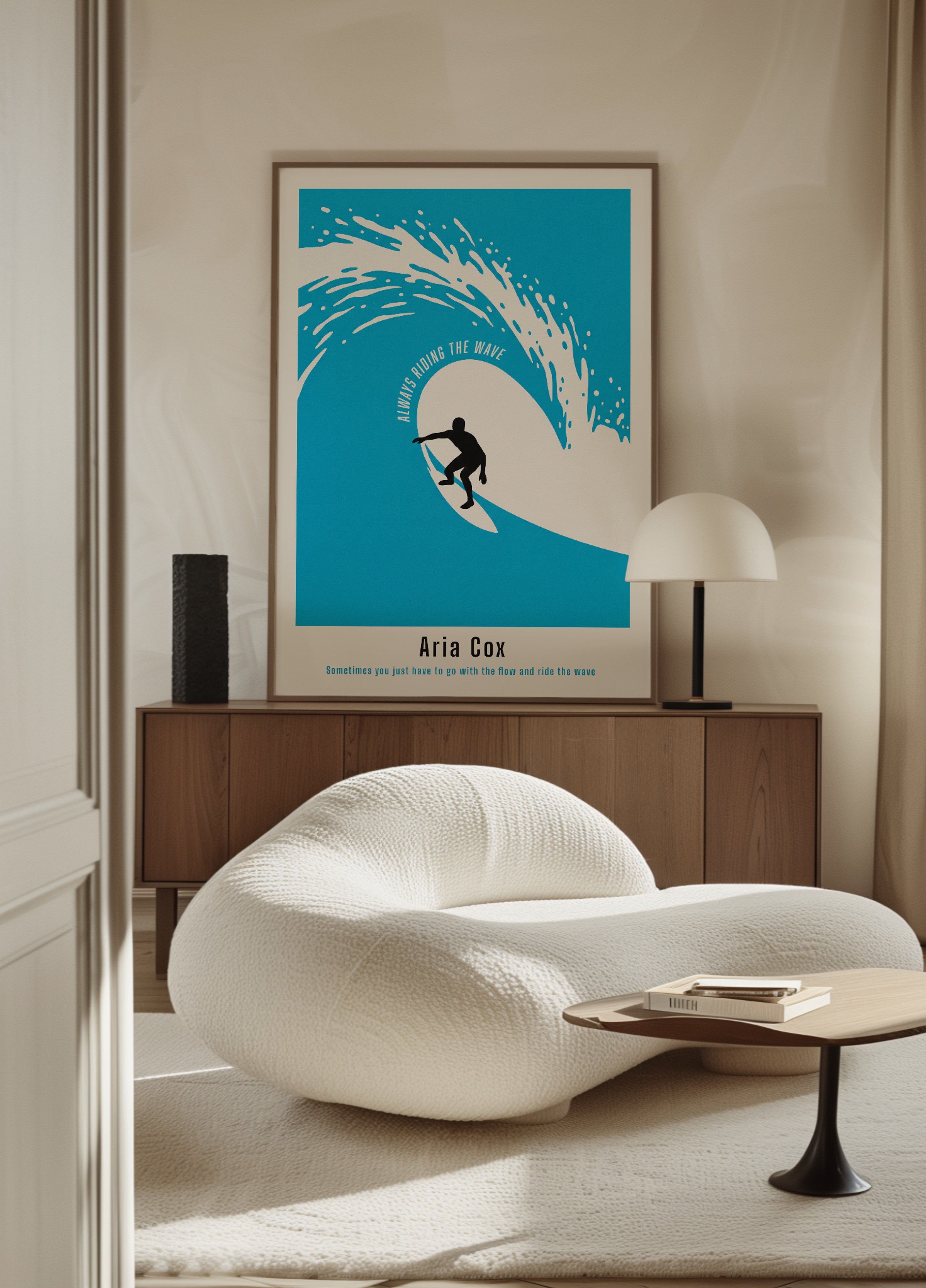 Non-personalized surf poster