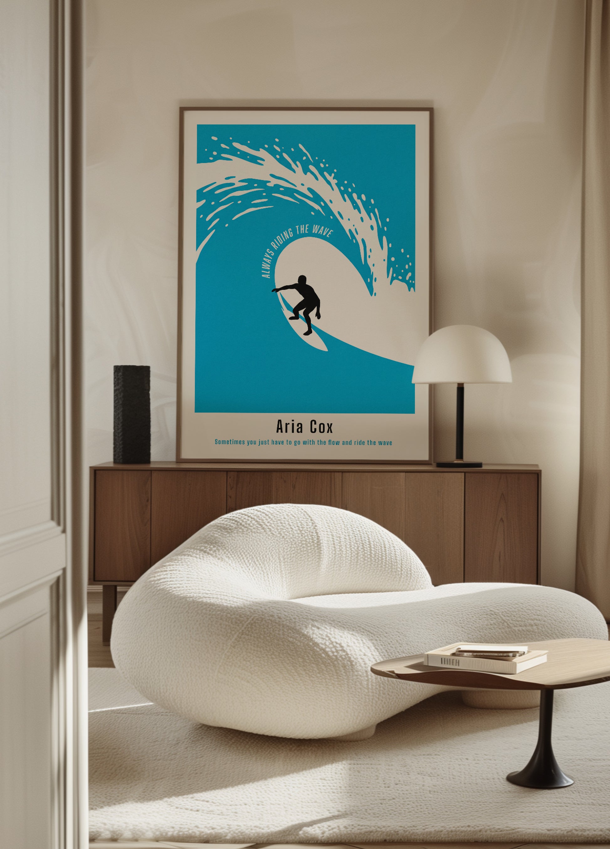 Non-personalized surf poster