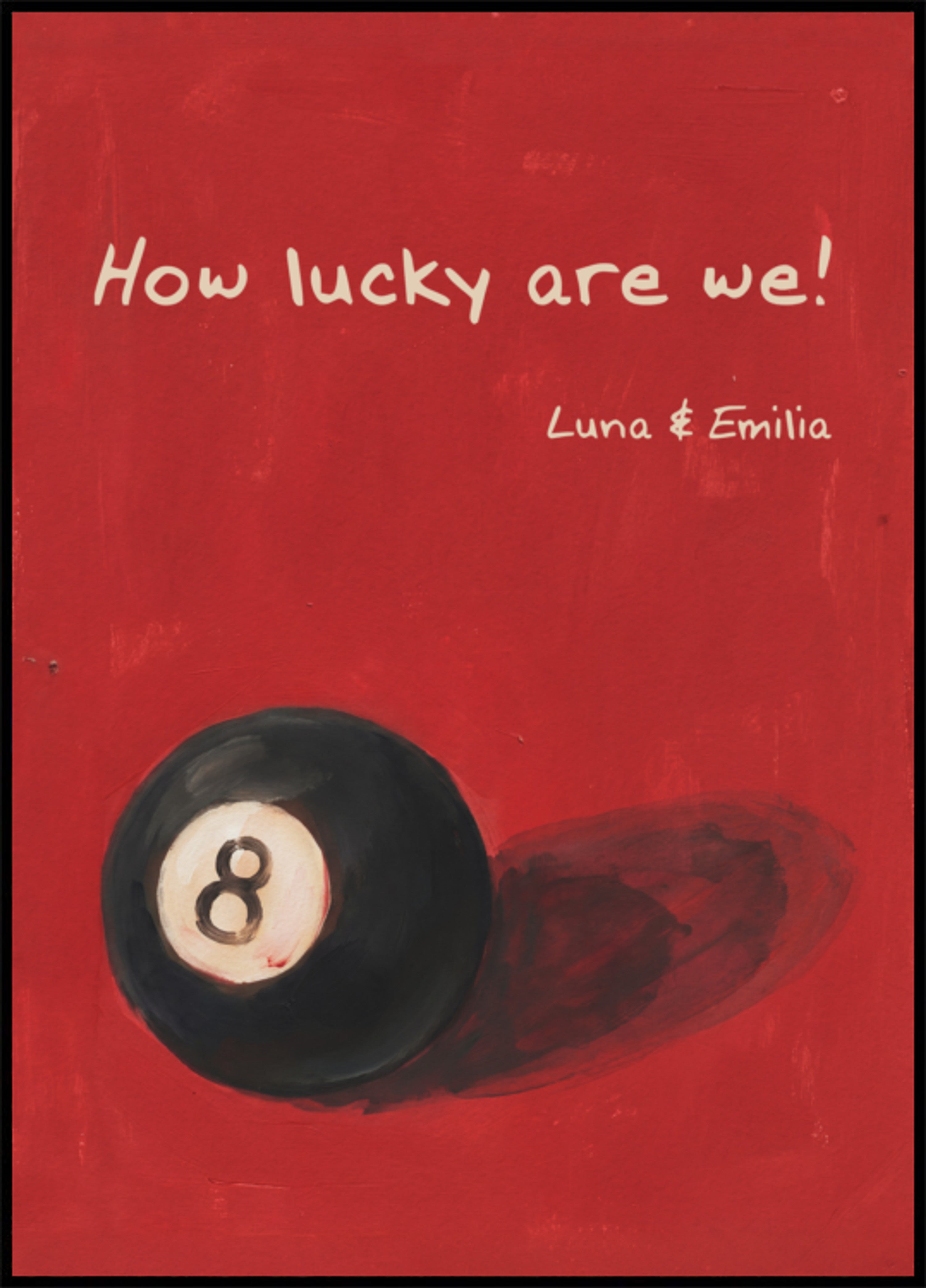 personalized vintage 8-ball poster
