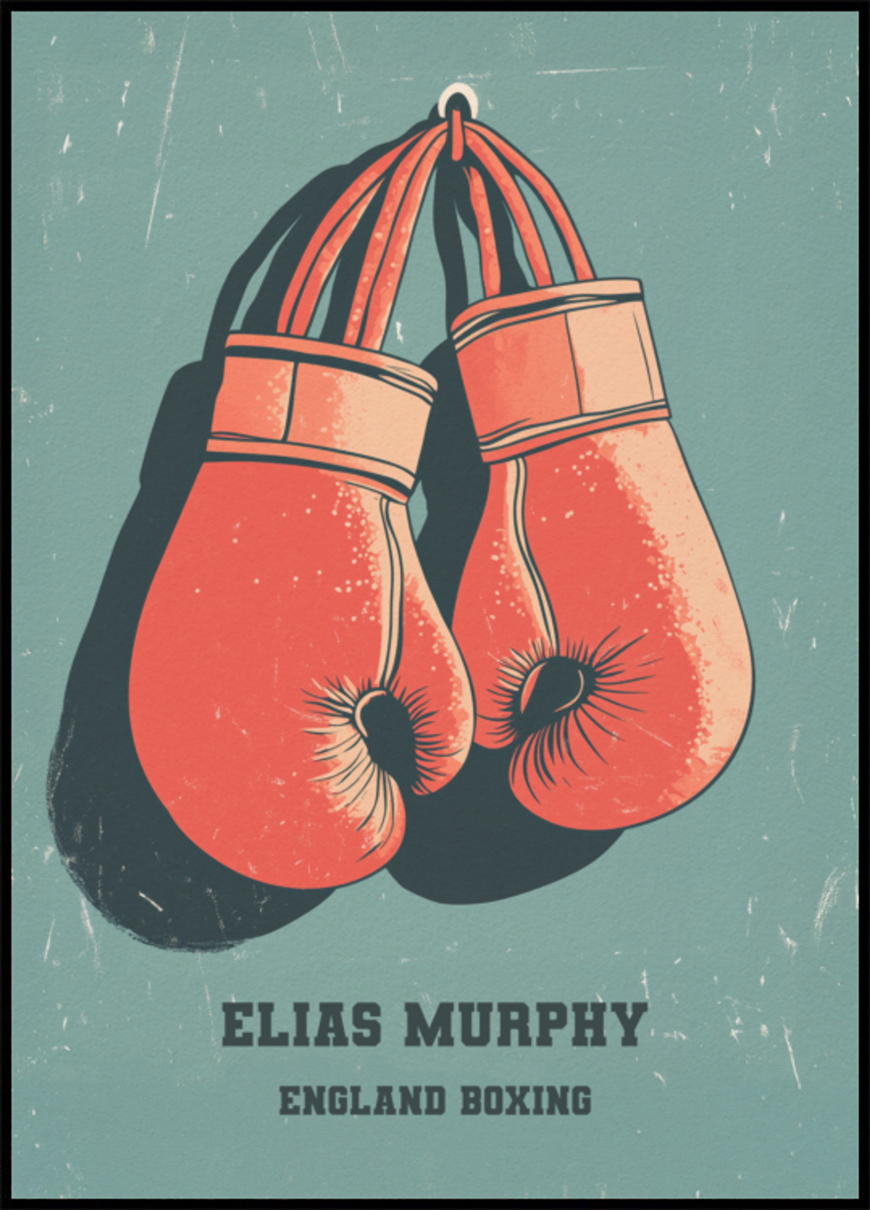 Vintage Boxing Gloves Poster