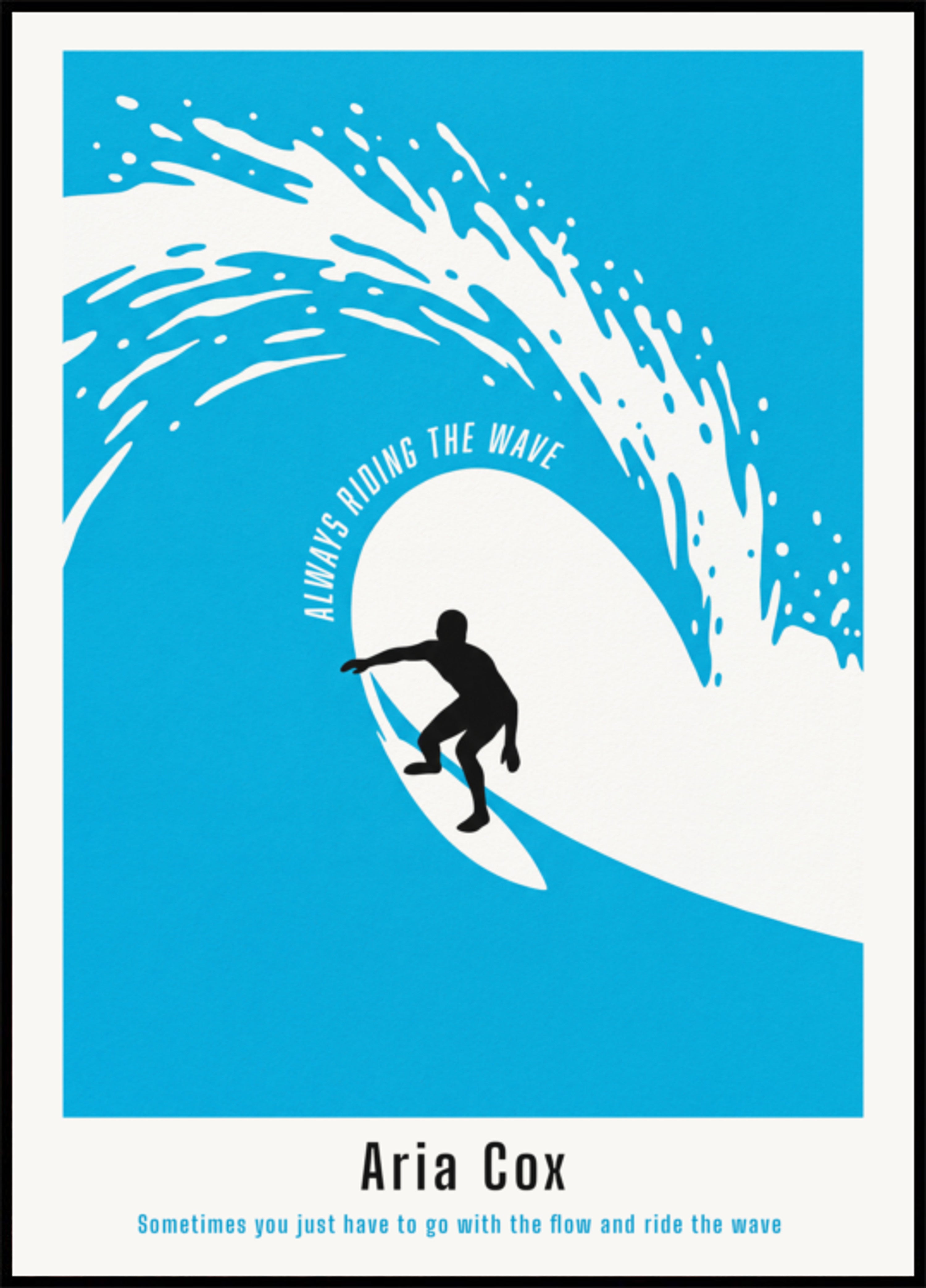 Non-personalized surf poster