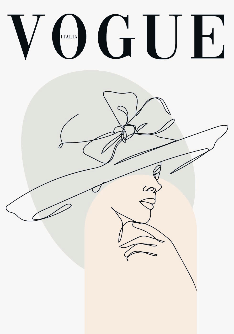 Elegant Fashion Line Art Poster