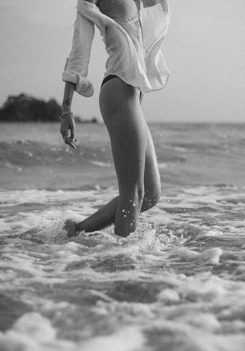 Woman and Ocean Poster